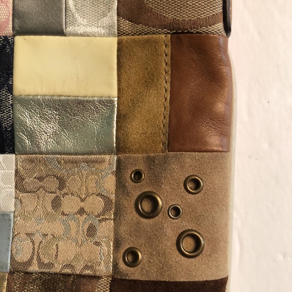 Coach cross body bag, barely used. Patchwork pattern. Goes with everything!! - Picture 3 of 5